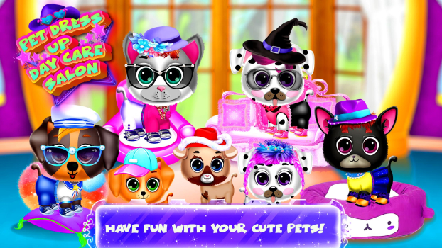 宠物化妆日托沙龙游戏安卓手机版（Pet Dress Up Day Care Salon） v1.0 screenshot 4