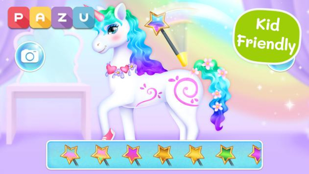 我的独角兽为孩子们装扮游戏安卓版下载（My Unicorn） v1.18 screenshot 1