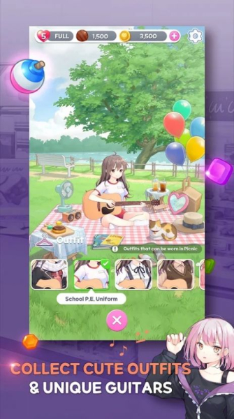 吉他女郎3游戏安卓版（Guitargirl Match3）