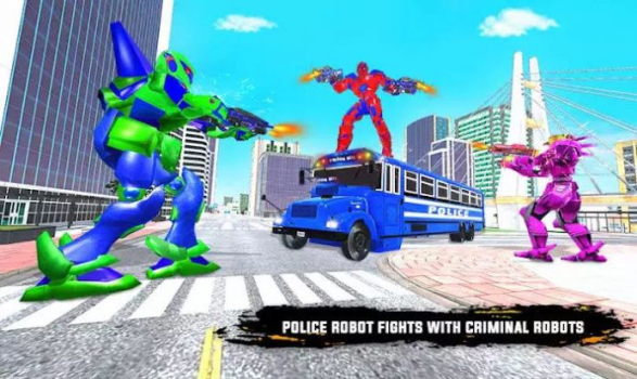 警车机器人汽车游戏官方安卓版（PolicePrisonBusRobotGame） v1.0 screenshot 2