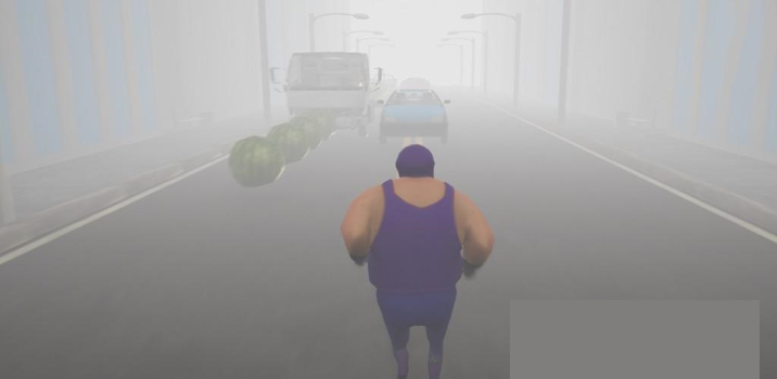 胖子躲车跑游戏安卓版下载（The Runner） v1.0 screenshot 1