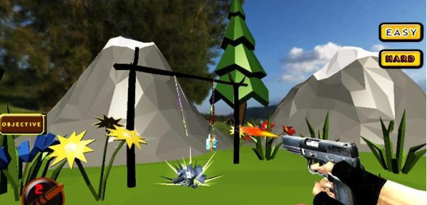 FPS打瓶子练枪游戏安卓版（Bottle Crush 3d offline Shooting）