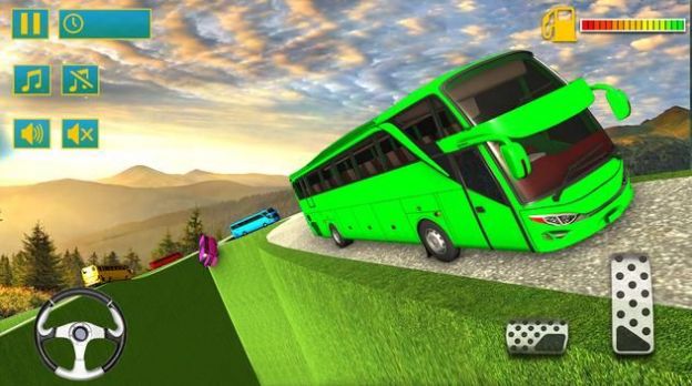 越野旅游司机3D游戏中文汉化版（Off Road Tourist Bus） v2.5 screenshot 4