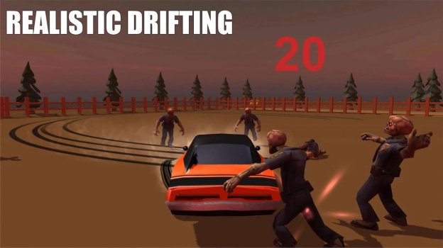 漂流车粉碎僵尸游戏安卓官方版（Drift Car Smash Zombies） v1.2 screenshot 4