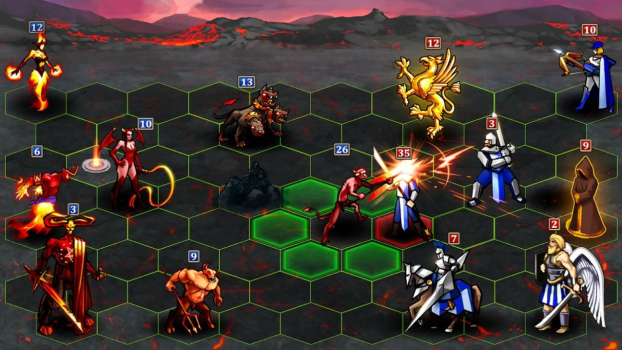 英雄魔法地狱游戏安卓中文版（Heroes Inferno） v1.3.6 screenshot 1