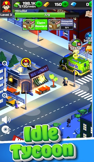 消防救援空闲大亨游戏安卓版（Fire Rescue Idle Tycoon）