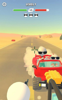 皮卡机枪手游戏安卓版下载（Hit Cars 3D） v1.0.2 screenshot 1