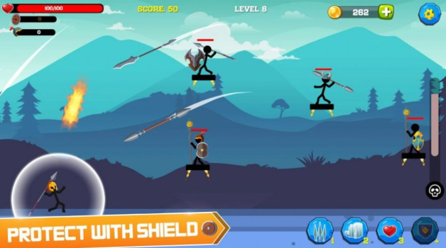 战斗火柴人弓箭手英雄游戏安卓版（Stickman Archer Hero） v1.0 screenshot 1