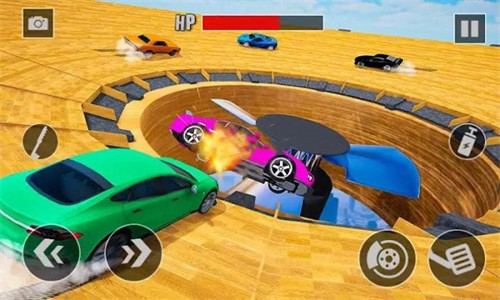 天空德比汽车碰撞特技游戏中文手机版（Sky Derby Car Crash Stunts） v1.0.5 screenshot 2