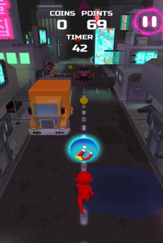 红色火柴人城市跑酷游戏安卓版下载（Neony City Runner） v1.0 screenshot 2