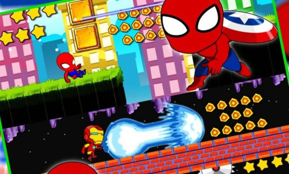 小蜘蛛侠复仇跑游戏安卓版下载（Spider Hero Avenger） v1.9 screenshot 2