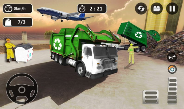 垃圾车行驶游戏安卓版下载（Garbage Trash Truck Driving） v5.0 screenshot 1