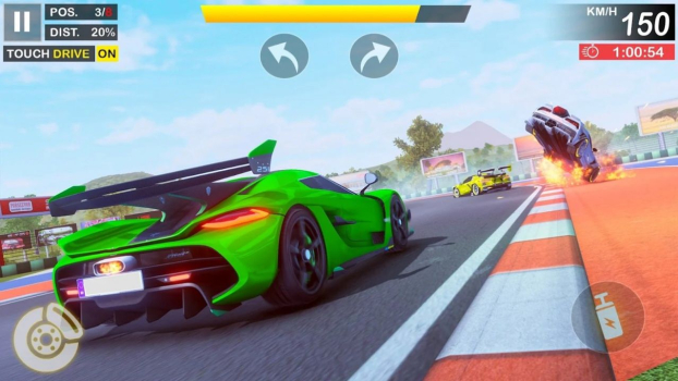 疯狂汽车离线赛车游戏安卓版（Crazy Car Offline Racing Games） v1.1 screenshot 1