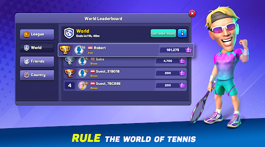 Mini Tennis Perfect Smash Mod Apk Latest Version  v1.5.0 screenshot 1