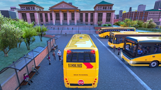 School Bus Game Driving Sim mod apk Download v1.0 screenshot 3