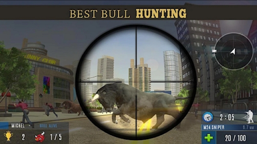 Angry Bull Attack Shooting apk for Android download v1.0 screenshot 2