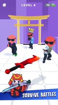 Sword Play Ninja Slice Runner mod apk unlimited money v10.2.0 screenshot 2