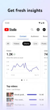 YouTube Studio app download apk latest version v23.39.100 screenshot 1