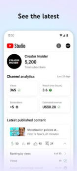 YouTube Studio app download apk latest version v23.39.100 screenshot 4