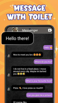 Talking With Toilet Monster apk download for android v1.2.9 screenshot 1