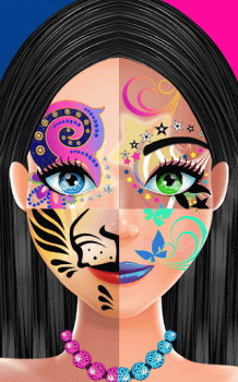 DIY Paper Doll Face Paint apk download v1.0 screenshot 2