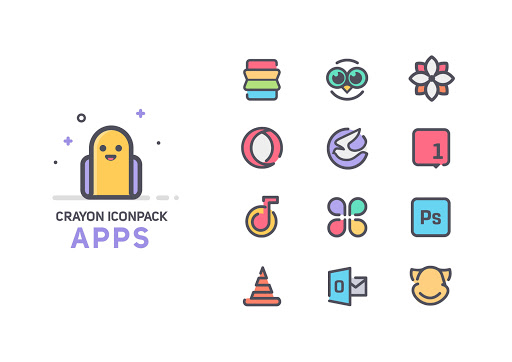 Crayon Icon Pack free apk download