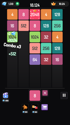 X2 Blocks 2048 Merge Game mod apk download