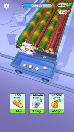 Idle Cutter Wood Slice mod apk unlimited moneyͼƬ1