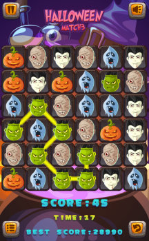 Halloween Match3 Game Free Download v1 screenshot 1