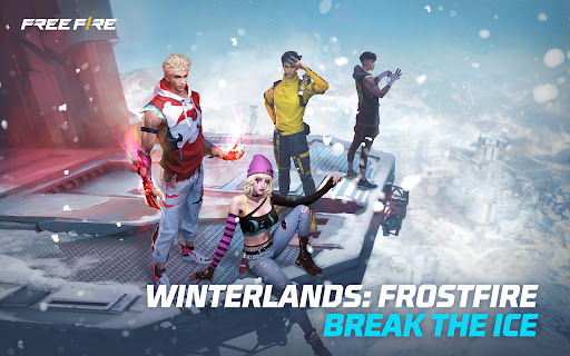 Free Fire Winterlands apk obb data download 2023