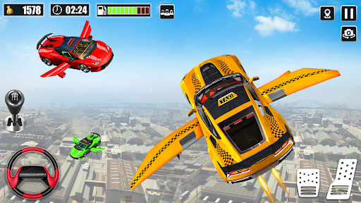 Flying Taxi Driving Game Sim apk download v1.0.0 screenshot 3