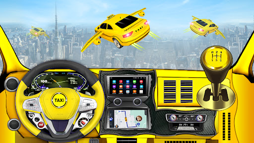 Flying Taxi Driving Game Sim apk downloadͼƬ1