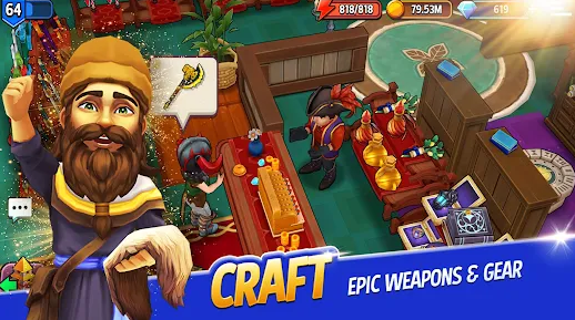 Shop Titans RPG Idle Tycoon Mod Apk Download v14.3.1 screenshot 3