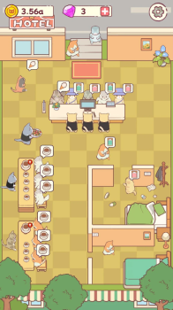 Cat Hotel Idle Tycoon Games Apk Download for Android v1.01 screenshot 1