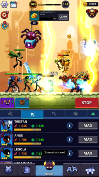 Idle Stickman Heroes Monster Mod Apk Latest Version v1.0.28 screenshot 1
