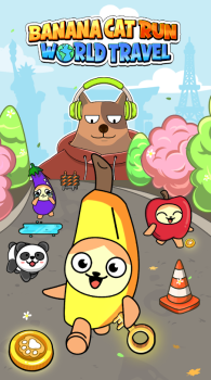 Banana Cat Run World Travel Mod Apk Download v0.0.2 screenshot 4