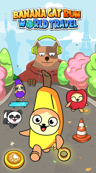 Banana Cat Run World Travel Mod Apk Download