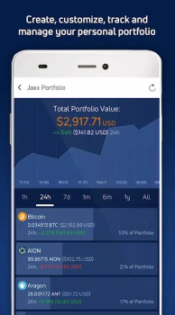 Jaxx Liberty blockchain wallet download apk v1.0 screenshot 1