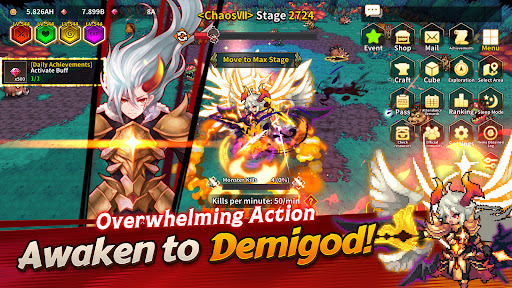 Demigod Idle Rise of a legend mod apk 3.1.8 unlimited money v3.1.8 screenshot 1