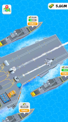 Idle Aircraft Carrier mod apk happymod download