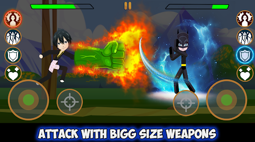 Stickman Dragon Hero Warriors Mod Apk Unlimited Money And Gems Download v1.1 screenshot 2