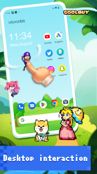 Pixel Shimeji Desktop Pet Mod Apk Download v1.4.0 screenshot 4