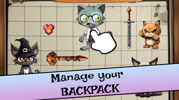 Backpack Zombie Cat Puzzle RPG apk Download v1.0.0 screenshot 1