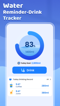 Water Reminder Drink Tracker App Download for Android v1.1.2 screenshot 2