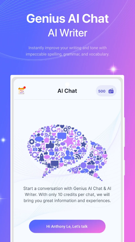 Genius AI Chat & AI Writer Mod Apk DownloadͼƬ1