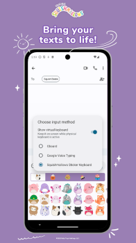 Squishmallows Sticker Keyboard App Download for Android v1.0.2 screenshot 1