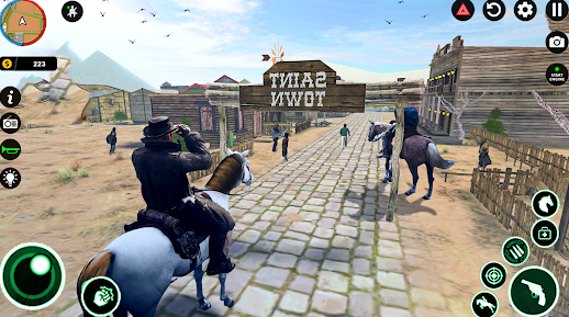 Western Cowboy Game Horse Ride Mod Apk Download v1.1.1 screenshot 1