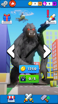 Idle Kaiju 3D City Defense mod apk download v1.0.38 screenshot 1