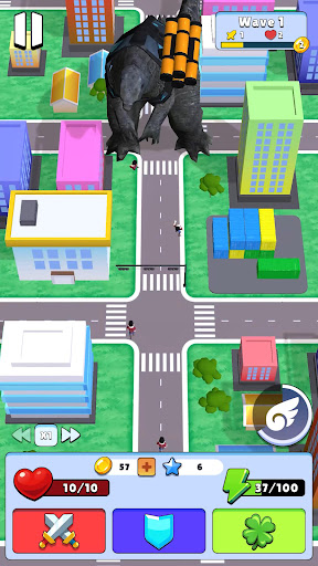Idle Kaiju 3D City Defense mod apk download