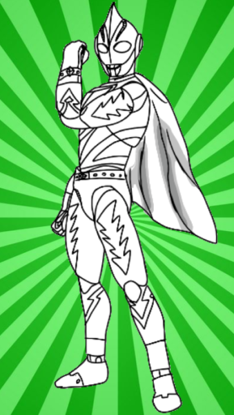 Ultra man Coloring pages Apk Free Download
